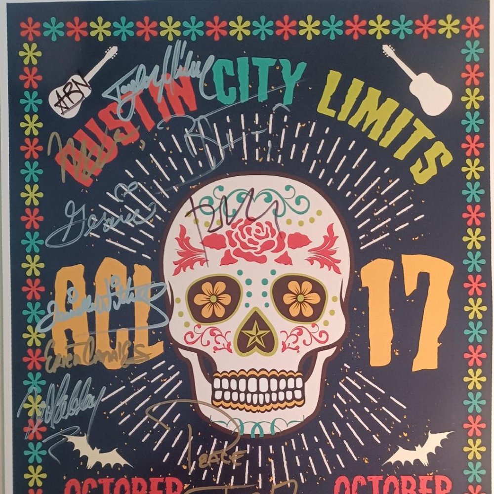 2017 ACL Austin City Limits SIGNED Original Concert Poster REPRODUCTION (RP)